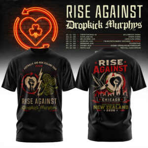 Rise Against X Dropkick Murphys Aunz Tour 2026 Premium Concert T-Shirt