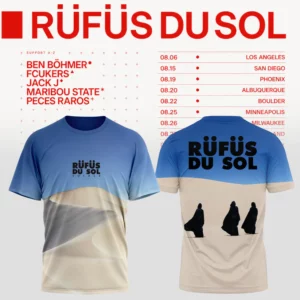 Rufus Du Sol 2026 Tour Merchandise Limited Graphic T-Shirt