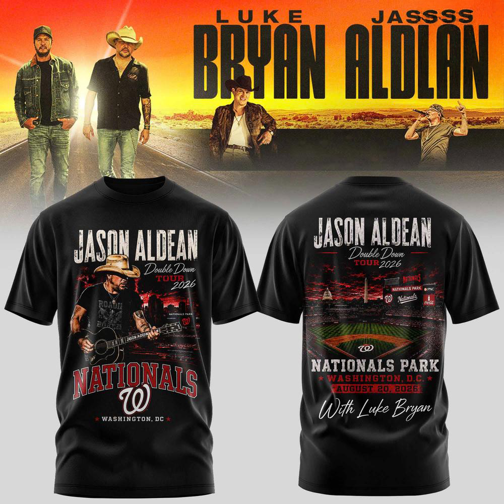 Washington Nationals Double Down Tour 2026 Graphic T-Shirt Fan Collection