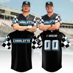 Charlotte Knights Nascar Theme Custom Black Baseball Jersey Collection