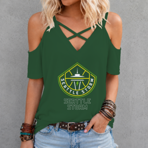 Limited Edition – Customized WNBA Seattle Storm Criss Cross V-Neck Top TTH210713
