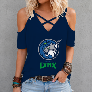 Limited Edition – Customized WNBA Minnesota Lynx Criss Cross V-Neck Top TTH210713