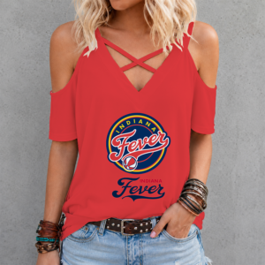 Limited Edition – Customized WNBA Indiana Fever Criss Cross V-Neck Top TTH210713
