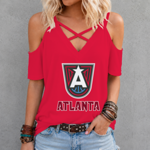 Limited Edition – Customized WNBA Atlanta Dream Criss Cross V-Neck Top TTH210713