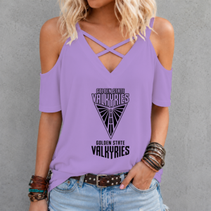 Limited Edition – Customized WNBA Golden State Valkyries Criss Cross V-Neck Top TTH210713