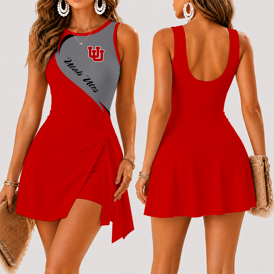 Limited Edition – Customized NCAA Utah Utes Women’s Summer Skort Dress TTH210718