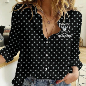 Limited Edition – Customized NFL Las Vegas Raiders Women Casual Shirt TTH210717