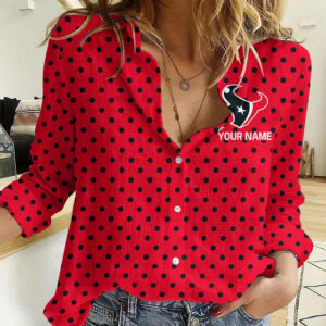Limited Edition – Customized NFL Houston Texans Women Casual Shirt TTH210717