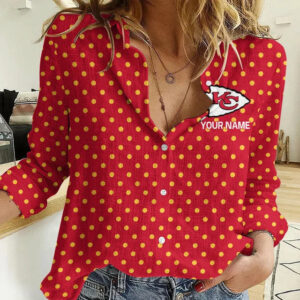 Limited Edition – Customized NFL Kansas City Chiefs Women Casual Shirt TTH210717