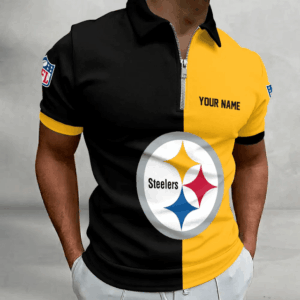 Limited Edition – Customized NFL Pittsburgh Steelers Zip Polo Shirt TTH210719