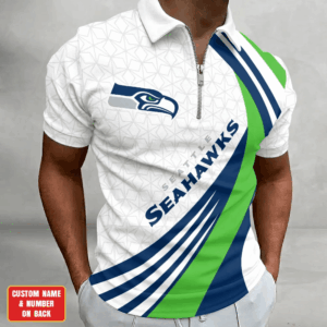 Limited Edition – Customized NFL Seattle Seahawks Zip Polo Shirt TTH210728