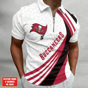 Limited Edition – Customized NFL Tampa Bay Buccaneers Zip Polo Shirt TTH210728
