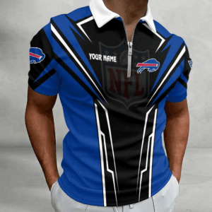 Limited Edition – Customized NFL Buffalo Bills Zip Polo Shirt 210724