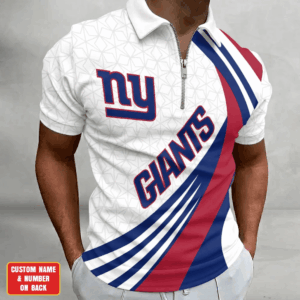 Limited Edition – Customized NFL New York Giants Zip Polo Shirt TTH210728