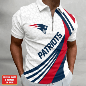 Limited Edition – Customized NFL New England Patriots Zip Polo Shirt TTH210728