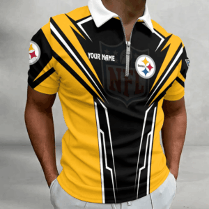 Limited Edition – Customized NFL Pittsburgh Steelers Zip Polo Shirt 210724