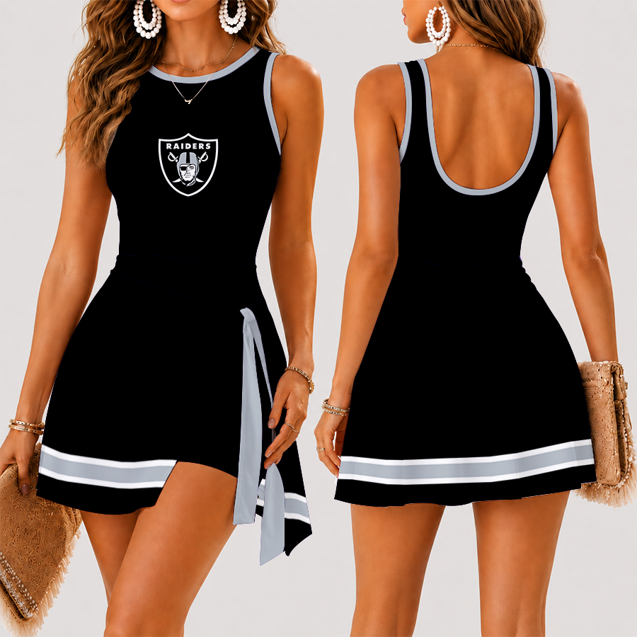Limited Edition – Customized NFL Las Vegas Raiders Women’s Summer Skort Dress TTH210726