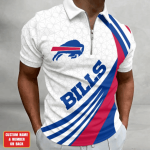 Limited Edition – Customized NFL Buffalo Bills Zip Polo Shirt TTH210728