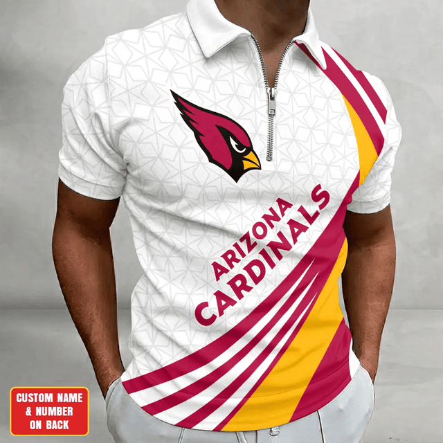 Limited Edition – Customized NFL Arizona Cardinals Zip Polo Shirt TTH210728