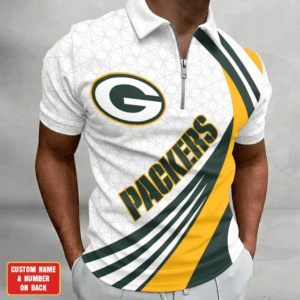 Limited Edition – Customized NFL Green Bay Packers Zip Polo Shirt TTH210728
