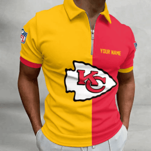 Limited Edition – Customized NFL Kansas City Chiefs Zip Polo Shirt TTH210719