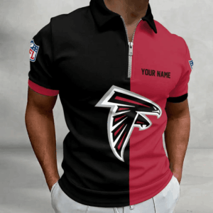 Limited Edition – Customized NFL Atlanta Falcons Zip Polo Shirt TTH210719