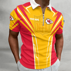 Limited Edition – Customized NFL Kansas City Chiefs Zip Polo Shirt 210724
