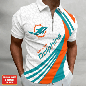 Limited Edition – Customized NFL Miami Dolphins Zip Polo Shirt TTH210728