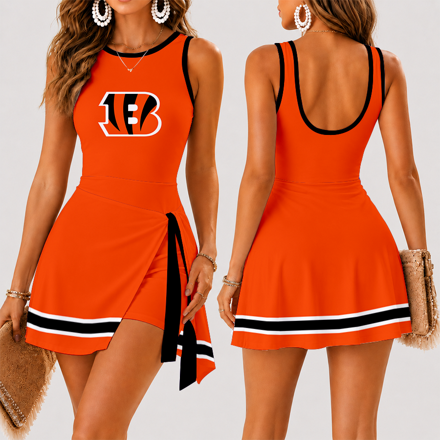 Limited Edition – Customized NFL Cincinnati Bengals Women’s Summer Skort Dress TTH210726