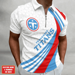 Limited Edition – Customized NFL Tennessee Titans Zip Polo Shirt TTH210728