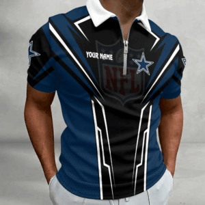 Limited Edition – Customized NFL Dallas Cowboys Zip Polo Shirt 210724
