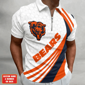 Limited Edition – Customized NFL Chicago Bears Zip Polo Shirt TTH210728