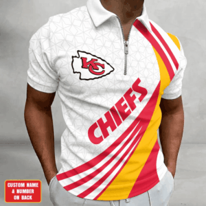 Limited Edition – Customized NFL Kansas City Chiefs Zip Polo Shirt TTH210728