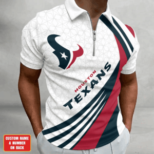 Limited Edition – Customized NFL Houston Texans Zip Polo Shirt TTH210728