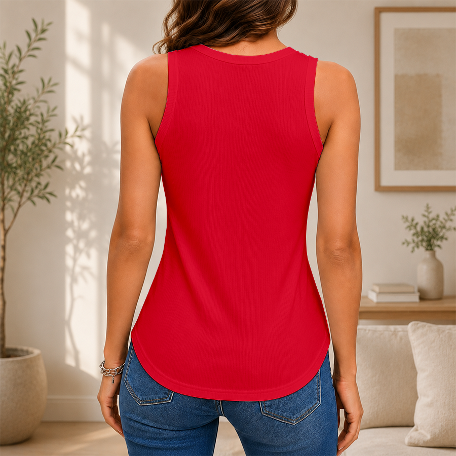 Limited Edition – Customized NCAA Houston Cougars Women’s V-Neck Tank Top TTH210730 - Image 2