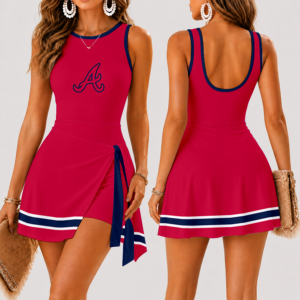 Limited Edition – Customized MLB Atlanta Braves Women’s Summer Skort Dress TTH210742