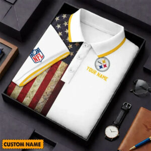 Limited Edition – Customized NFL Pittsburgh Steelers Us Flag Polo Shirt TTH210744