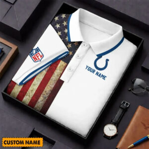 Limited Edition – Customized NFL Indianapolis Colts Us Flag Polo Shirt TTH210744