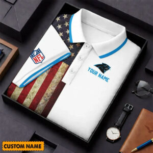 Limited Edition – Customized NFL Carolina Panthers Us Flag Polo Shirt TTH210744