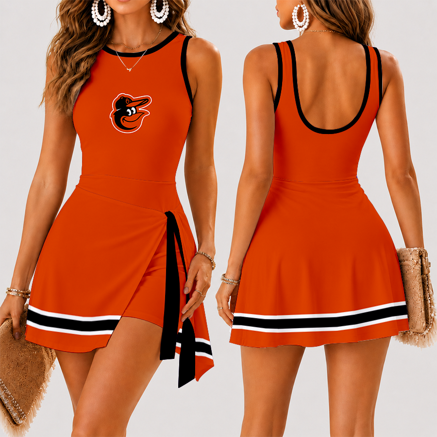 Limited Edition – Customized MLB Baltimore Orioles Women’s Summer Skort Dress TTH210742