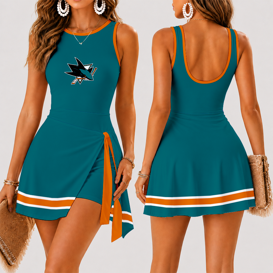Limited Edition – Customized NHL San Jose Sharks Women’s Summer Skort Dress TTH210738