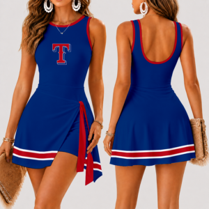 Limited Edition – Customized MLB Texas Rangers Women’s Summer Skort Dress TTH210742