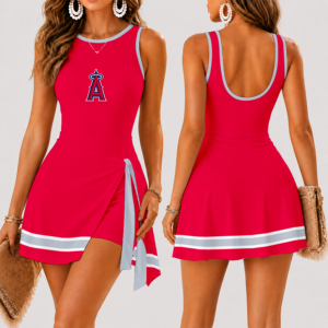 Limited Edition – Customized MLB Los Angeles Angels Women’s Summer Skort Dress TTH210742