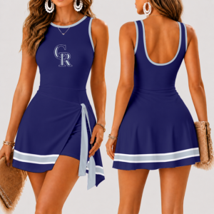 Limited Edition – Customized MLB Colorado Rockies Women’s Summer Skort Dress TTH210742