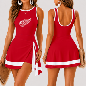 Limited Edition – Customized NHL Detroit Red Wings Women’s Summer Skort Dress TTH210738