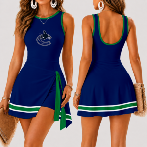 Limited Edition – Customized NHL Vancouver Canucks Women’s Summer Skort Dress TTH210738