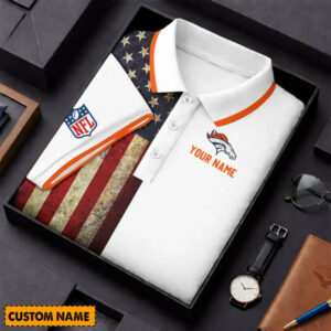 Limited Edition – Customized NFL Denver Broncos Us Flag Polo Shirt TTH210744