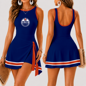 Limited Edition – Customized NHL Edmonton Oilers Women’s Summer Skort Dress TTH210738
