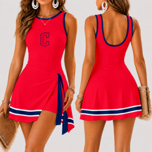 Limited Edition – Customized MLB Cleveland Guardians Women’s Summer Skort Dress TTH210742