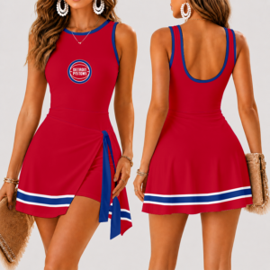 Limited Edition – Customized NBA Detroit Pistons Women’s Summer Skort Dress TTH210745